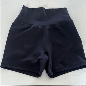 Women's Black High-Waisted Shorts
